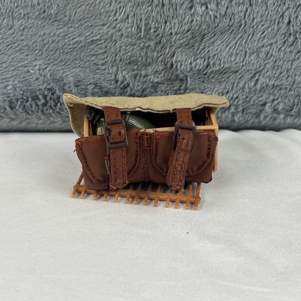 VTG GI Joe Pigeon Cage Back Pack w/ Grenade & Canteen 2000 Hasbro